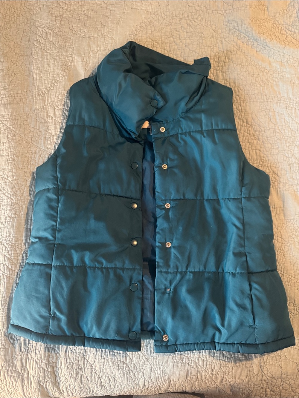 Forever 21 Teal Puffer Vest